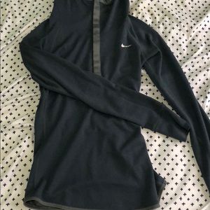 Grey Nike Dri Fit Long Sleeve Shirt